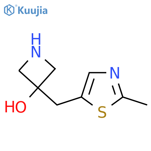 3-(2-methyl-1,3-thiazol-5-yl)methylazetidin-3-ol structure