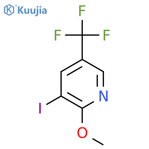 2-Methoxy-3-iodo-5-(trifluoromethyl)pyridine structure