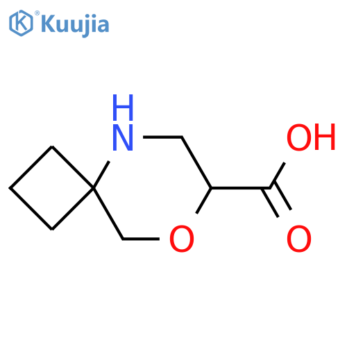 8-Oxa-5-azaspiro[3.5]nonane-7-carboxylic acid structure