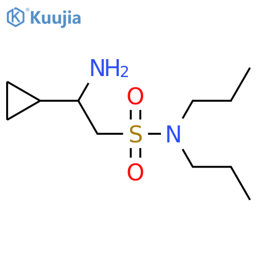 2-amino-2-cyclopropyl-N,N-dipropylethane-1-sulfonamide structure