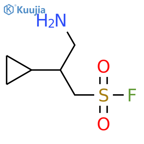 3-amino-2-cyclopropylpropane-1-sulfonyl fluoride structure