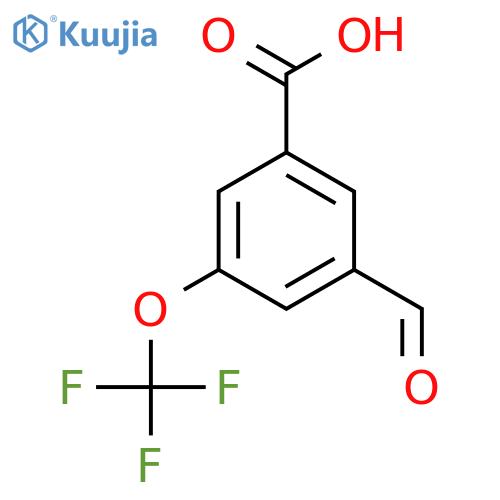 3-Formyl-5-(trifluoromethoxy)benzoic acid structure