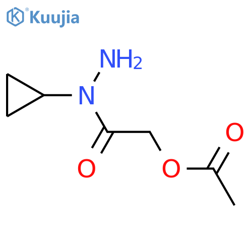 (N-cyclopropylhydrazinecarbonyl)methyl acetate structure