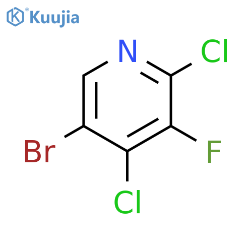 Pyridine, 5-bromo-2,4-dichloro-3-fluoro- structure