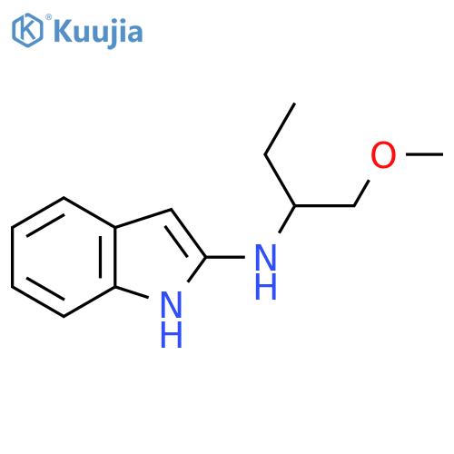 N-(1-methoxybutan-2-yl)-1H-indol-2-amine structure