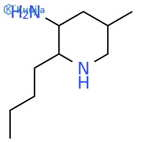 2-butyl-5-methylpiperidin-3-amine structure