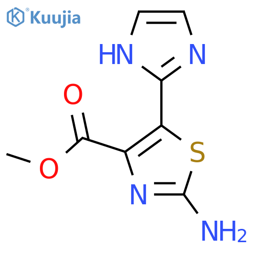 methyl 2-amino-5-(1H-imidazol-2-yl)-1,3-thiazole-4-carboxylate structure