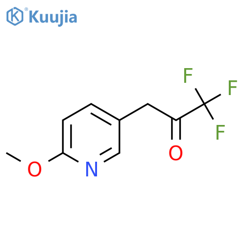 1,1,1-trifluoro-3-(6-methoxypyridin-3-yl)propan-2-one structure