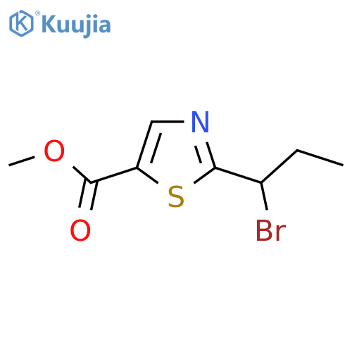 methyl 2-(1-bromopropyl)-1,3-thiazole-5-carboxylate structure