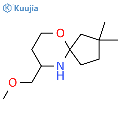 9-(methoxymethyl)-2,2-dimethyl-6-oxa-10-azaspiro4.5decane structure