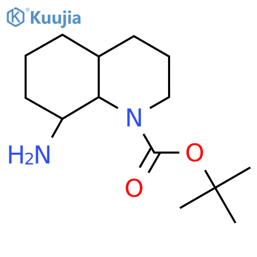 Tert-butyl 8-amino-3,4,4a,5,6,7,8,8a-octahydro-2H-quinoline-1-carboxylate structure