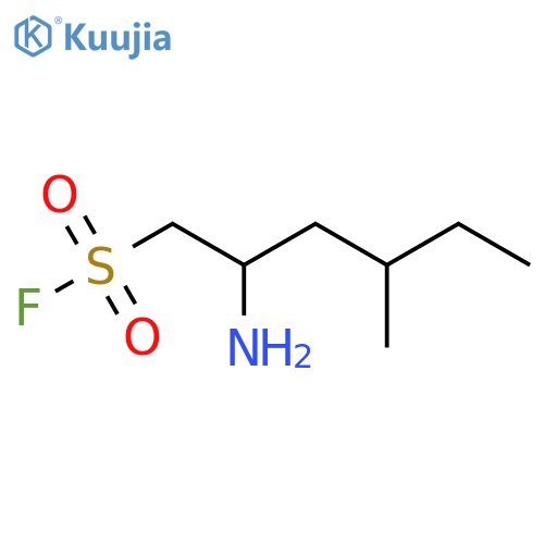 2-amino-4-methylhexane-1-sulfonyl fluoride structure