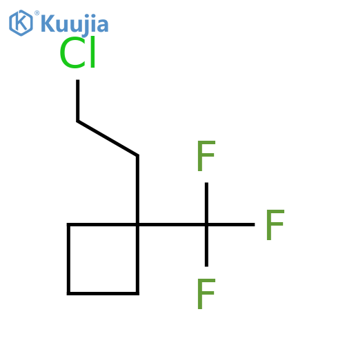 1-(2-Chloroethyl)-1-(trifluoromethyl)cyclobutane structure