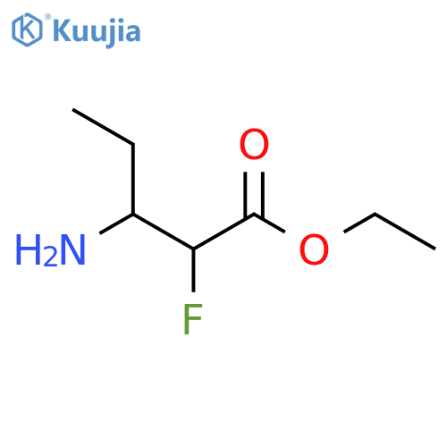 ethyl 3-amino-2-fluoropentanoate structure