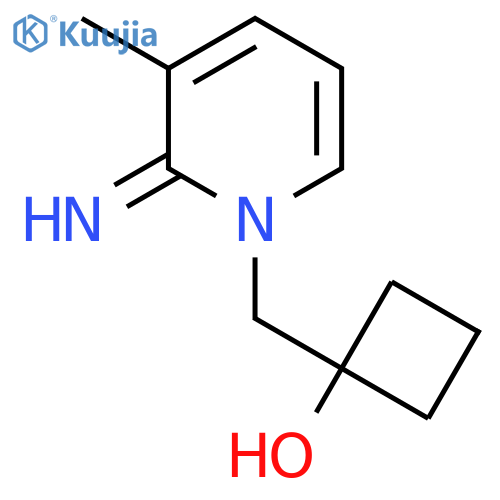 1-[(2-Imino-3-methyl-1,2-dihydropyridin-1-yl)methyl]cyclobutan-1-ol structure