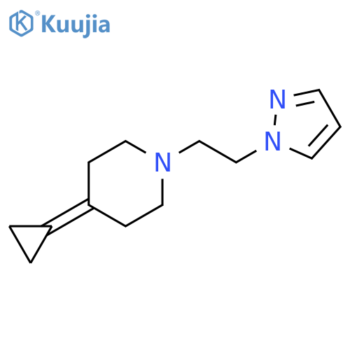 4-cyclopropylidene-1-[2-(1H-pyrazol-1-yl)ethyl]piperidine structure