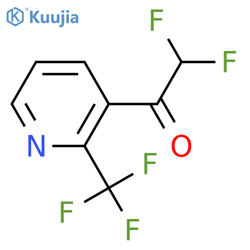 2,2-difluoro-1-2-(trifluoromethyl)pyridin-3-ylethan-1-one structure