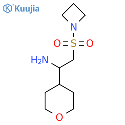 2-(azetidine-1-sulfonyl)-1-(oxan-4-yl)ethan-1-amine structure