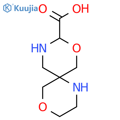 4,8-dioxa-1,10-diazaspiro5.5undecane-9-carboxylic acid structure