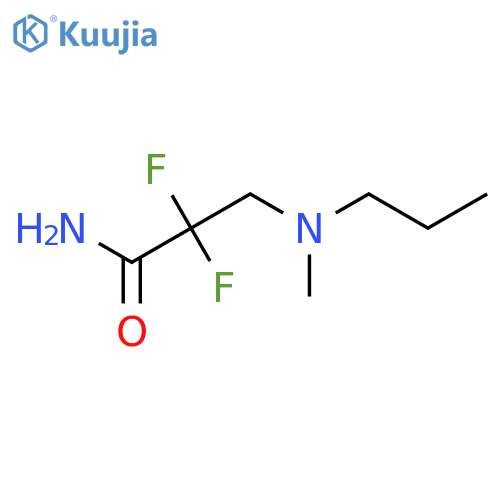 2,2-difluoro-3-methyl(propyl)aminopropanamide structure