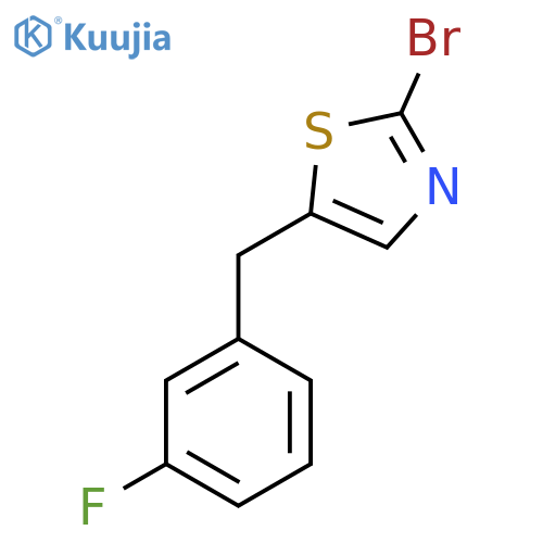 2-Bromo-5-(3-fluorobenzyl)thiazole structure