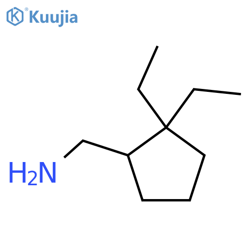 (2,2-diethylcyclopentyl)methanamine structure