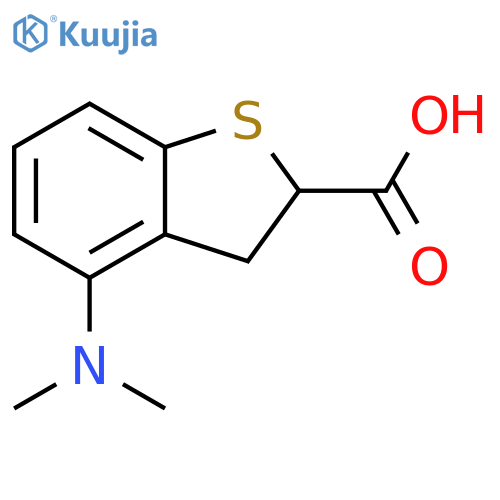Benzo[b]thiophene-2-carboxylic acid, 4-(dimethylamino)-2,3-dihydro- structure