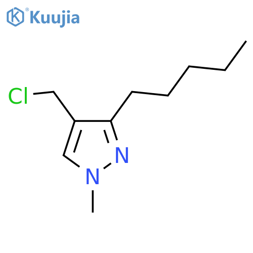4-(chloromethyl)-1-methyl-3-pentyl-1H-pyrazole structure