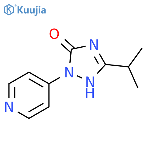 3-(propan-2-yl)-1-(pyridin-4-yl)-1h-1,2,4-triazol-5-ol structure