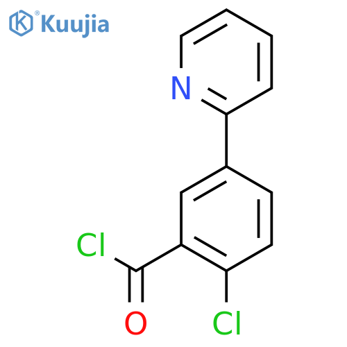 2-chloro-5-(pyridin-2-yl)benzoyl chloride structure