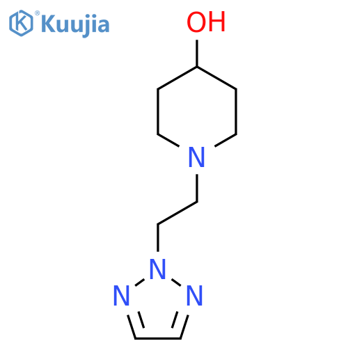 1-[2-(2H-1,2,3-triazol-2-yl)ethyl]piperidin-4-ol structure