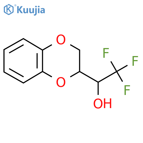 1-(2,3-dihydro-1,4-benzodioxin-2-yl)-2,2,2-trifluoroethan-1-ol structure