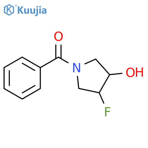 (3-fluoro-4-hydroxy-pyrrolidin-1-yl)-phenyl-methanone structure