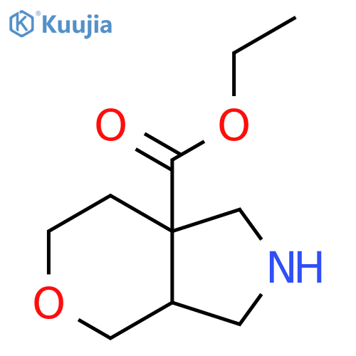 Ethyl octahydropyrano[3,4-c]pyrrole-7a-carboxylate structure