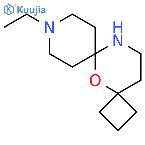 9-ethyl-5-oxa-9,12-diazadispiro3.1.5^{6}.3^{4}tetradecane structure