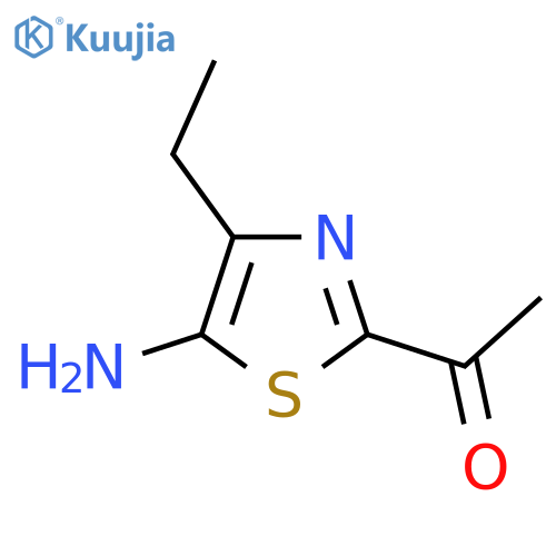 1-(5-amino-4-ethyl-1,3-thiazol-2-yl)ethan-1-one structure