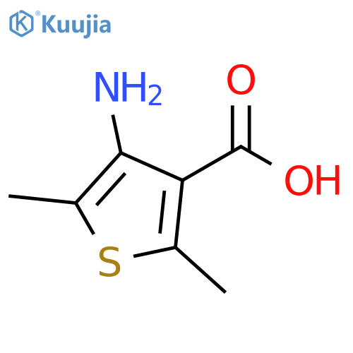 3-Thiophenecarboxylic acid, 4-amino-2,5-dimethyl- structure