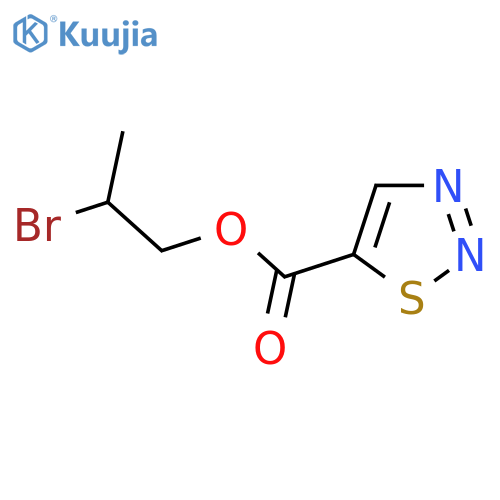 2-bromopropyl 1,2,3-thiadiazole-5-carboxylate structure