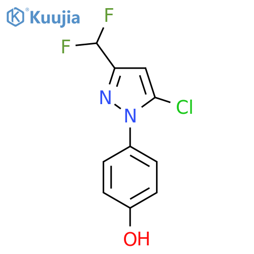 4-5-chloro-3-(difluoromethyl)-1H-pyrazol-1-ylphenol structure