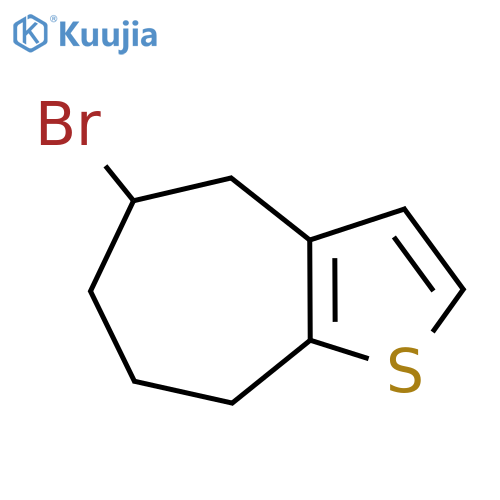 5-bromo-4H,5H,6H,7H,8H-cycloheptabthiophene structure