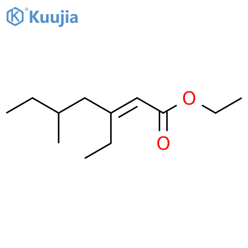 ethyl (2E)-3-ethyl-5-methylhept-2-enoate structure