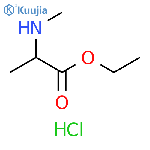 ethyl 2-(methylamino)propanoate hydrochloride structure