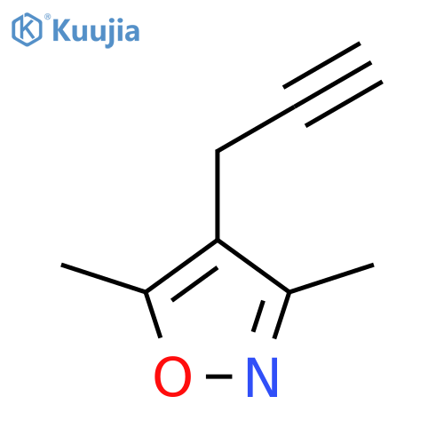 3,5-dimethyl-4-(prop-2-yn-1-yl)-1,2-oxazole structure