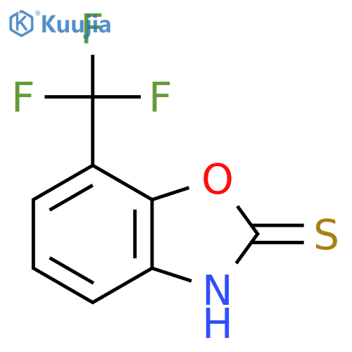 2(3H)-Benzoxazolethione, 7-(trifluoromethyl)- structure