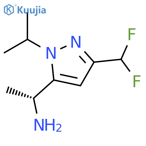 (1R)-1-3-(difluoromethyl)-1-(propan-2-yl)-1H-pyrazol-5-ylethan-1-amine structure