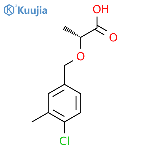 (2R)-2-(4-chloro-3-methylphenyl)methoxypropanoic acid structure