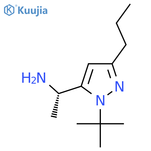 (1S)-1-(1-tert-butyl-3-propyl-1H-pyrazol-5-yl)ethan-1-amine structure
