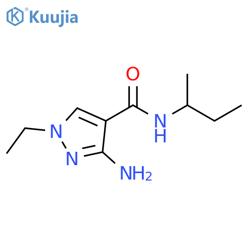 3-amino-N-(sec-butyl)-1-ethyl-1H-pyrazole-4-carboxamide structure