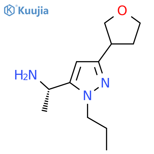 (1S)-1-3-(oxolan-3-yl)-1-propyl-1H-pyrazol-5-ylethan-1-amine structure