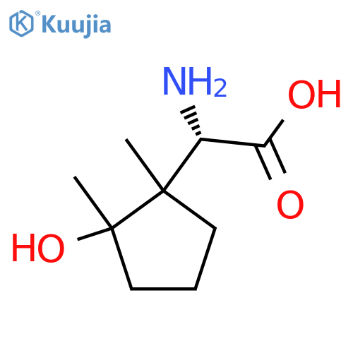 (2S)-2-amino-2-(2-hydroxy-1,2-dimethylcyclopentyl)acetic acid structure